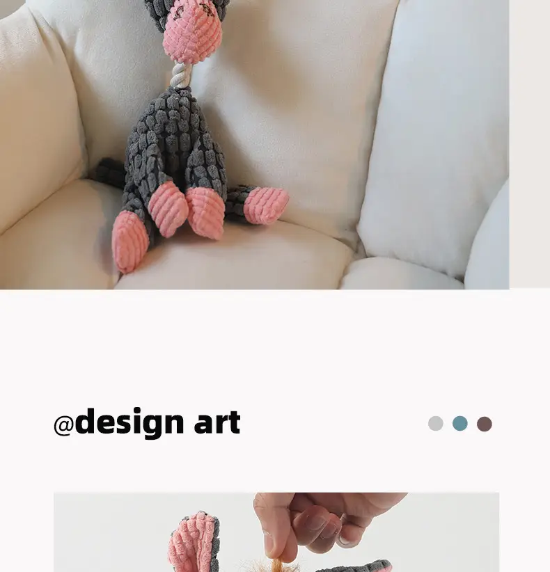 Pet Toys Dog Bite Toys Dog Bite Vocal Toys Funny Donkey Bite Resistant Molar Pet Plush Toys Wholesale — feature 5