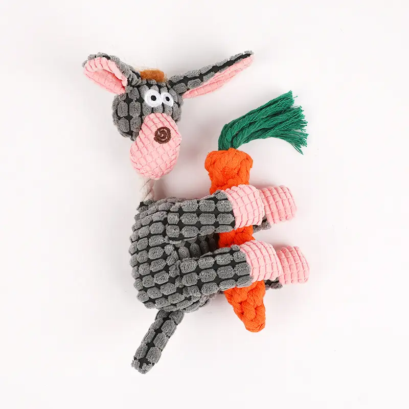 Pet Toys Dog Bite Toys Dog Bite Vocal Toys Funny Donkey Bite Resistant Molar Pet Plush Toys Wholesale - Image 7