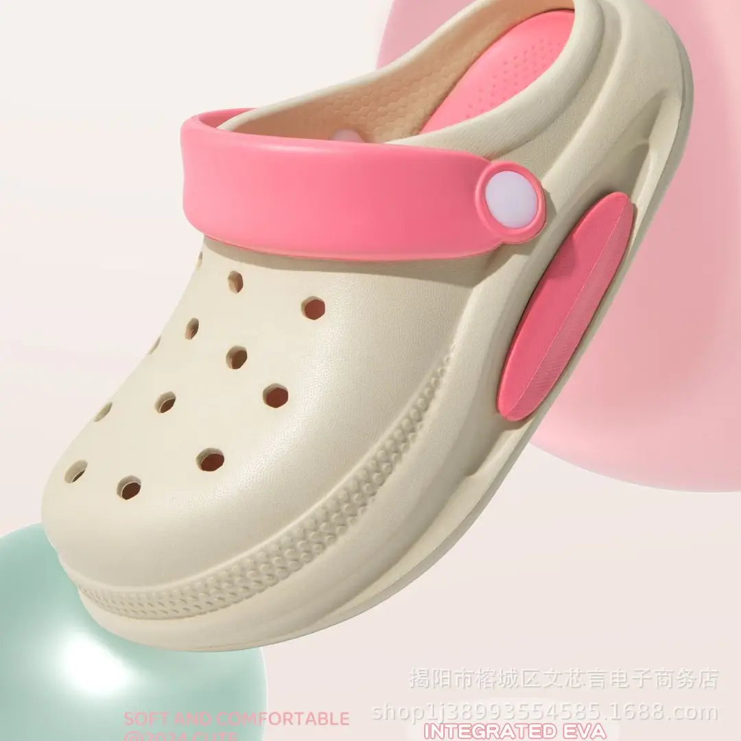 Women's New Croc Shoes Women's Thick-Soled Increased Outerwear Sandals Slippers Women's Summer Cross-Border Wholesale — feature 10