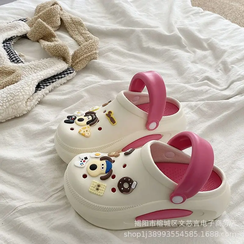 Handdog air cushion hole shoes rose red