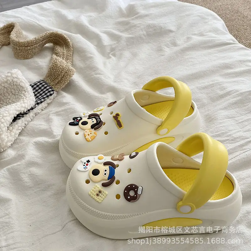 Handdog air cushion hole shoes yellow
