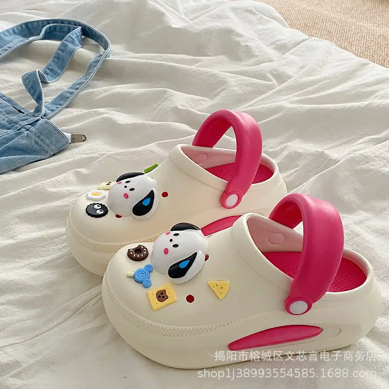 Sweating Dog Air Pad Hole Shoes Rose Red