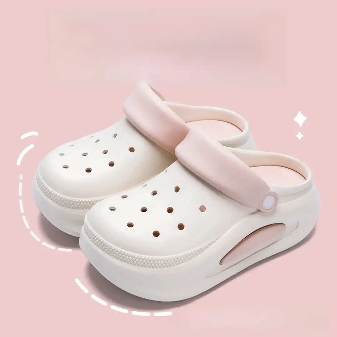 Women's New Croc Shoes Women's Thick-Soled Increased Outerwear Sandals Slippers Women's Summer Cross-Border Wholesale - Image 2