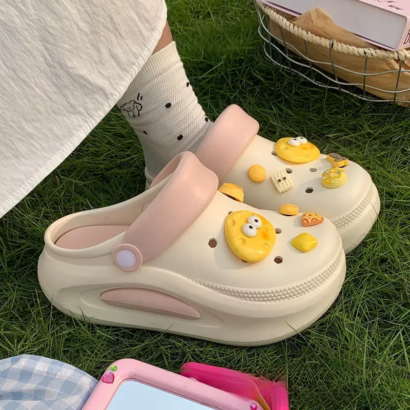 Women's New Croc Shoes Women's Thick-Soled Increased Outerwear Sandals Slippers Women's Summer Cross-Border Wholesale - Image 25