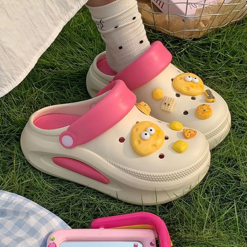 Women's New Croc Shoes Women's Thick-Soled Increased Outerwear Sandals Slippers Women's Summer Cross-Border Wholesale - Image 30
