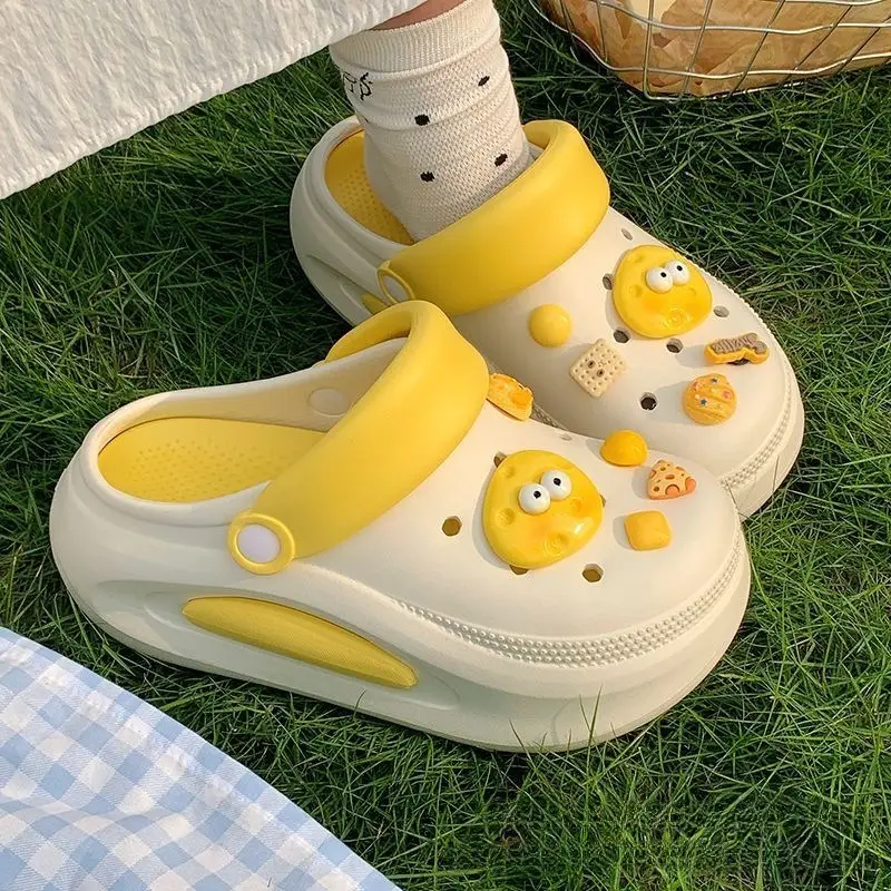 Women's New Croc Shoes Women's Thick-Soled Increased Outerwear Sandals Slippers Women's Summer Cross-Border Wholesale - Image 32