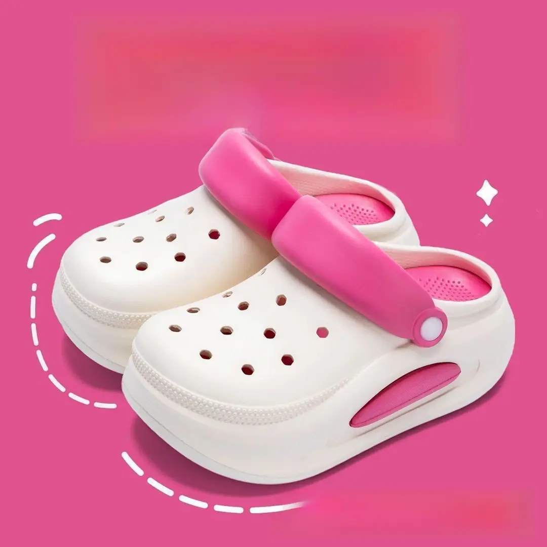 Women's New Croc Shoes Women's Thick-Soled Increased Outerwear Sandals Slippers Women's Summer Cross-Border Wholesale - Image 4