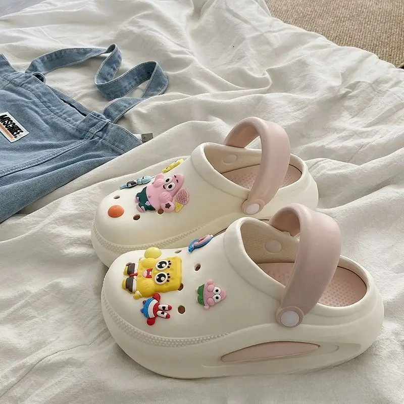 Women's New Croc Shoes Women's Thick-Soled Increased Outerwear Sandals Slippers Women's Summer Cross-Border Wholesale - Image 61