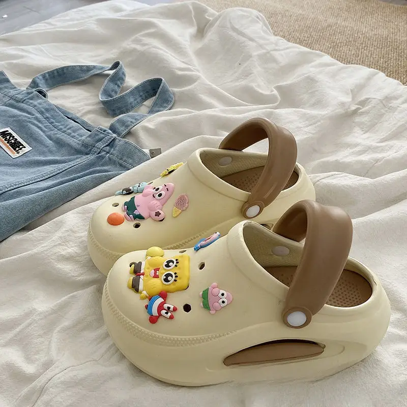 Women's New Croc Shoes Women's Thick-Soled Increased Outerwear Sandals Slippers Women's Summer Cross-Border Wholesale - Image 72