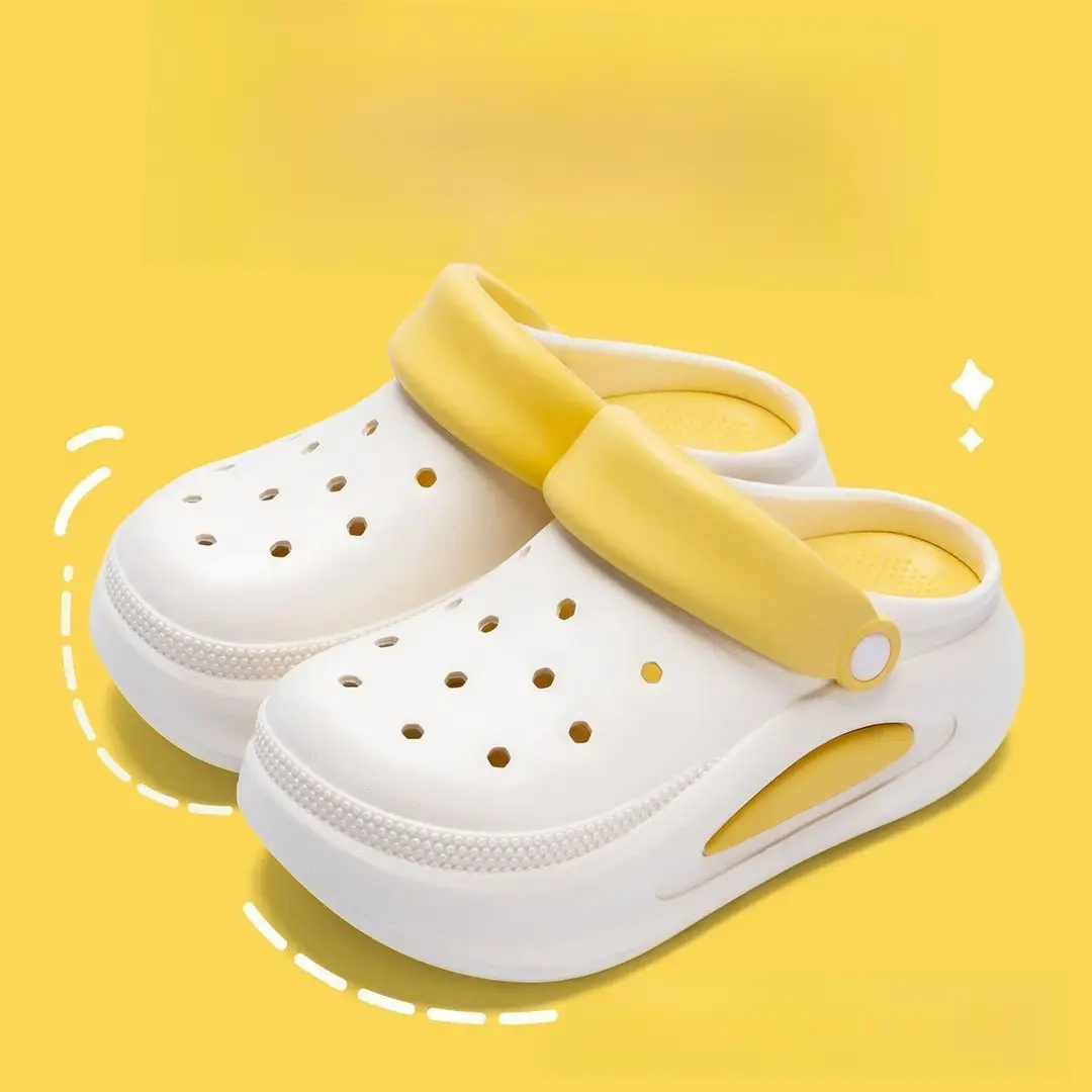 Women's New Croc Shoes Women's Thick-Soled Increased Outerwear Sandals Slippers Women's Summer Cross-Border Wholesale - Image 9