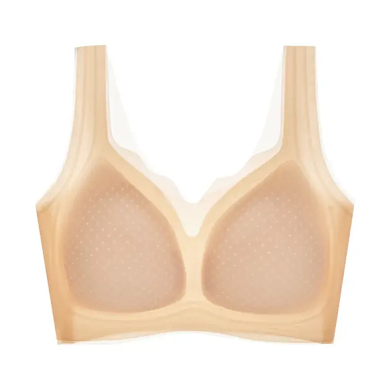 Size-Free Wireless Breathable Cup Nursing Bra with Jelly Strip - Image 4