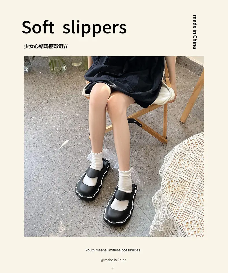 Mary Jane Baotou Pink EVA Sandals Women Summer — feature 1