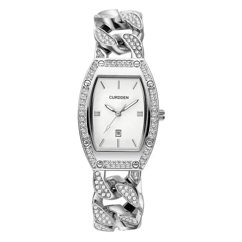 Gold Diamond Watch for Women Girls Luxury Date Quartz