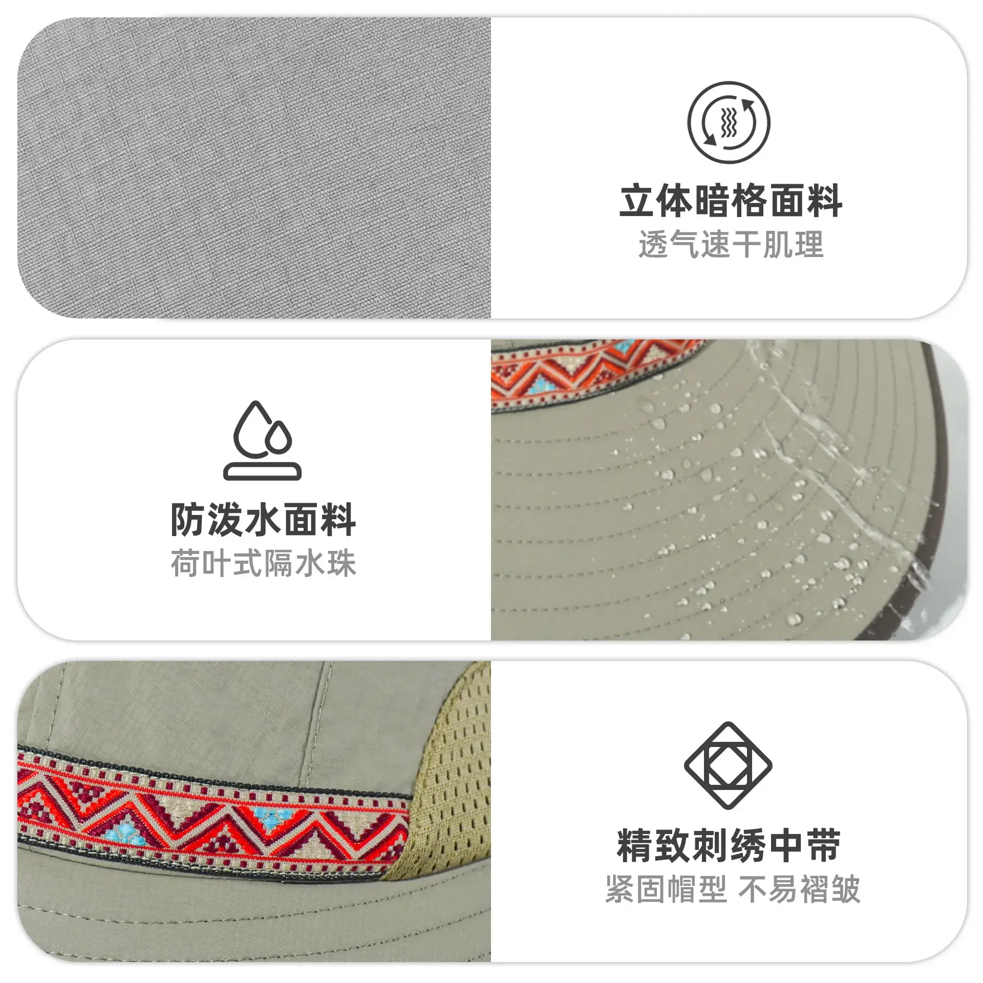 Adjustable UV50+ Sun Hat with Anti-UV Fabric - Image 10