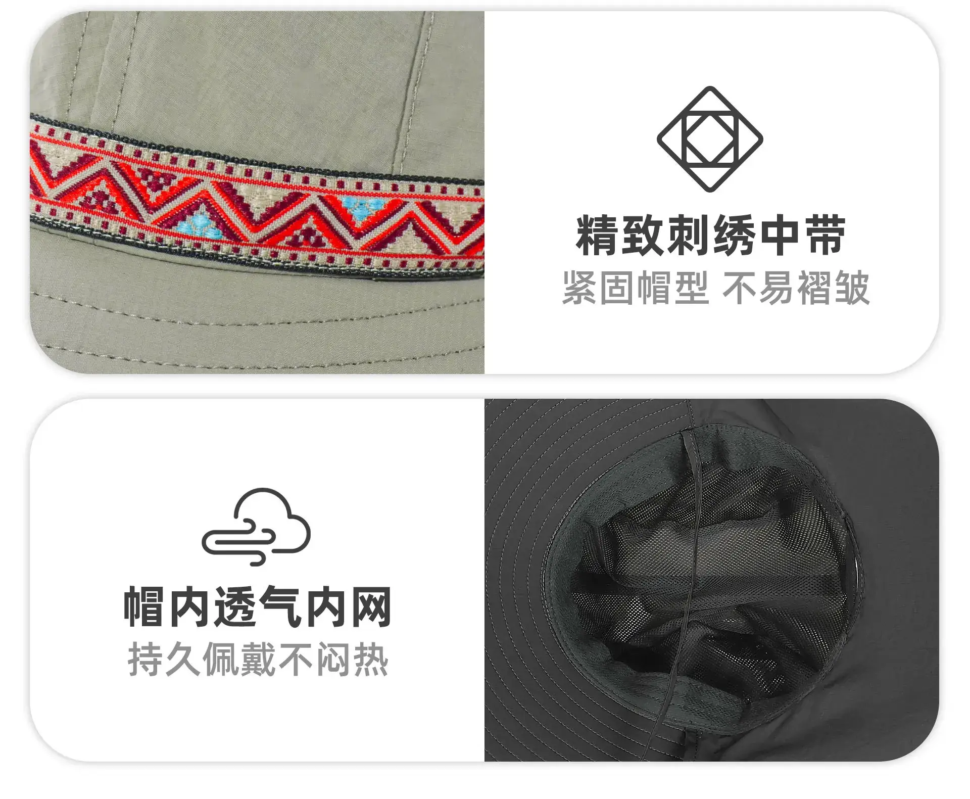 Adjustable UV50+ Sun Hat with Anti-UV Fabric — feature 10