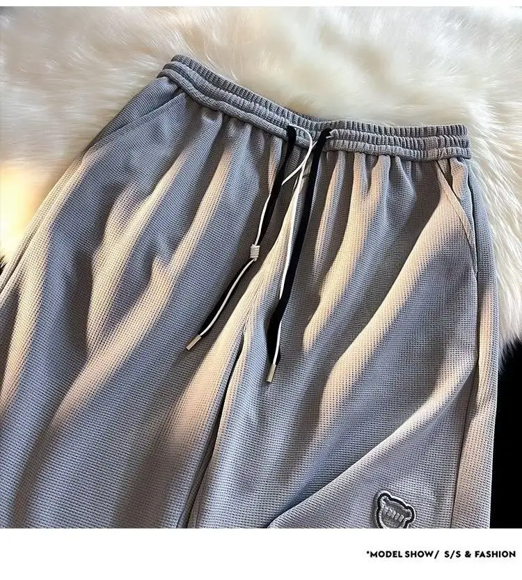 Men's White Cotton Shorts Loose Fit Summer Wear — feature 4