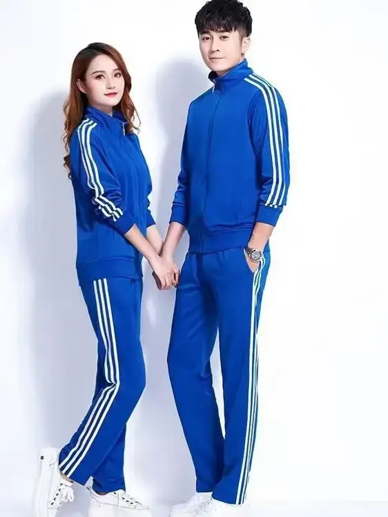Men Black Track Suit with White Stripes - Image 37