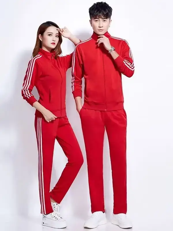 Men Black Track Suit with White Stripes - Image 40