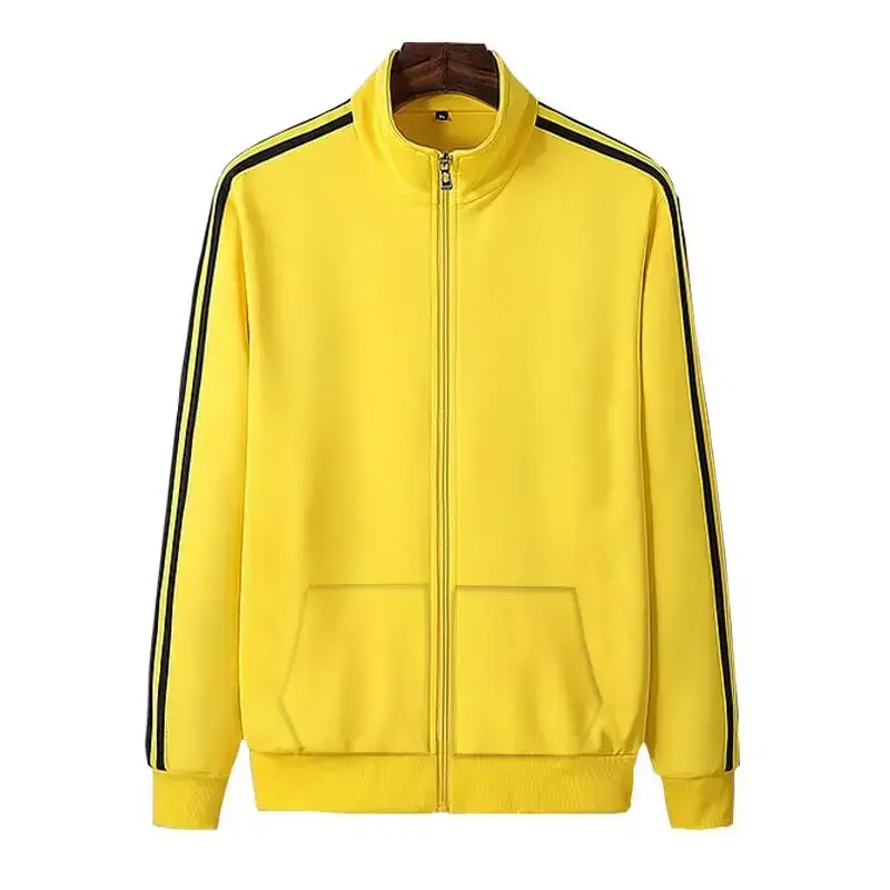 Men Black Track Suit with White Stripes - Image 29
