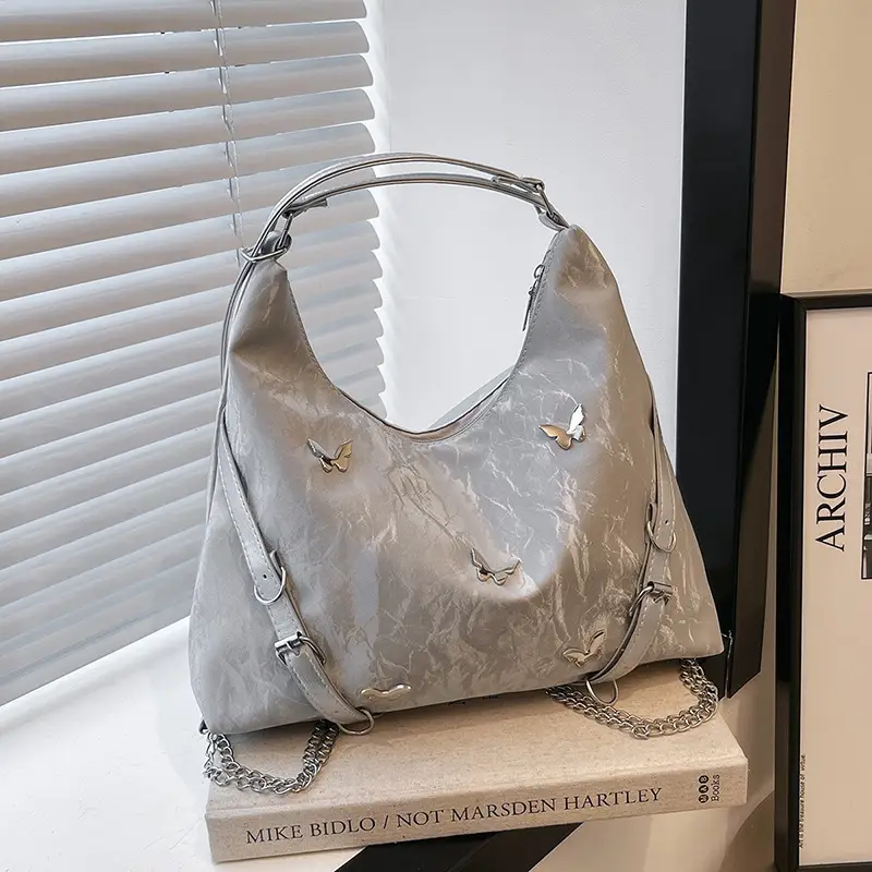 Silver Glitter Shoulder Bag for Women 2024 - Image 3