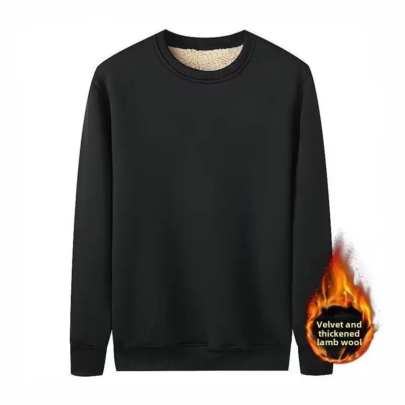 Men's Black Fleece Hooded Sweatshirt Track Suit - Image 27