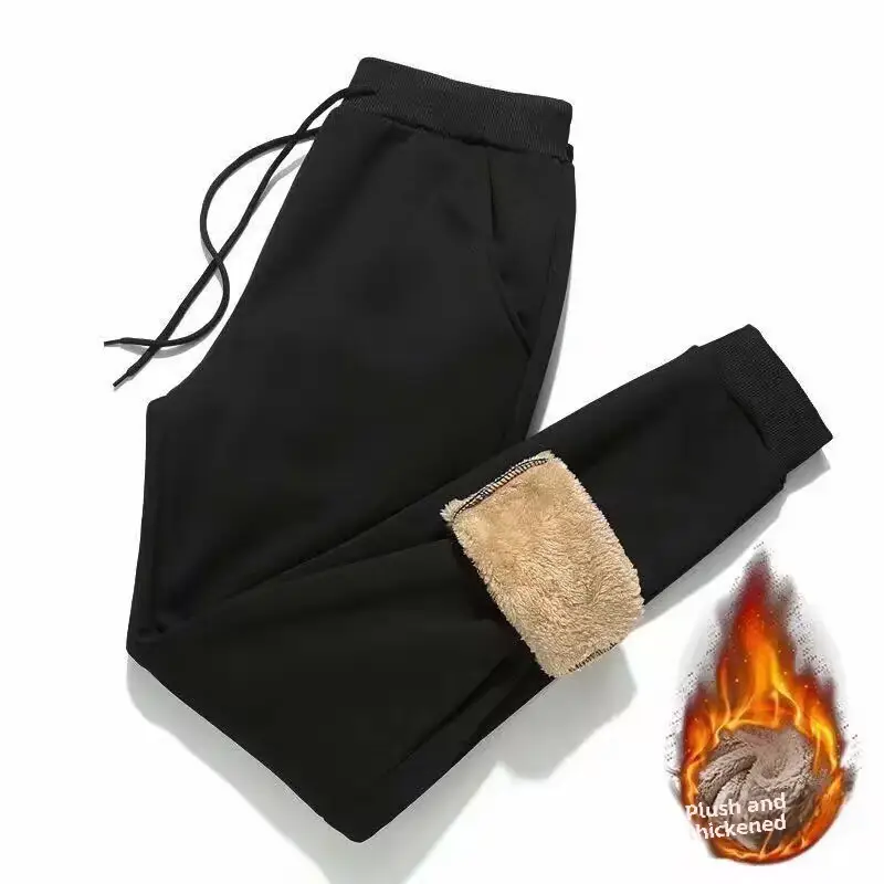 Men's Black Fleece Hooded Sweatshirt Track Suit - Image 36