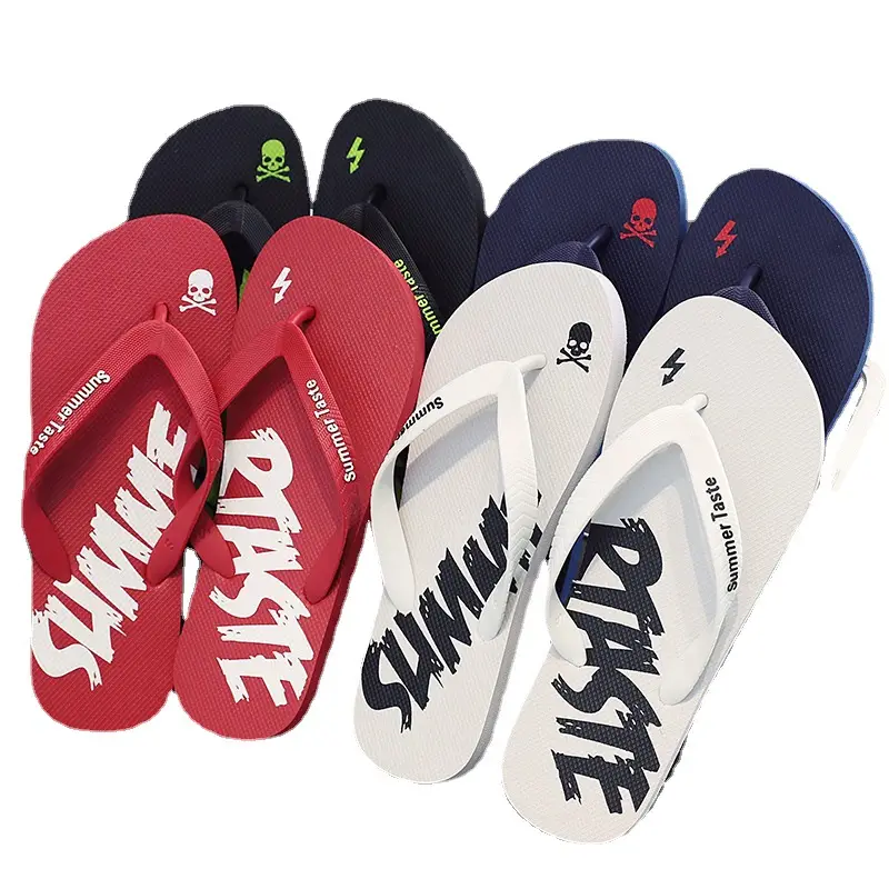 Men's Casual Slipper Red White Black Vietnam Beach Clip Flip Flops