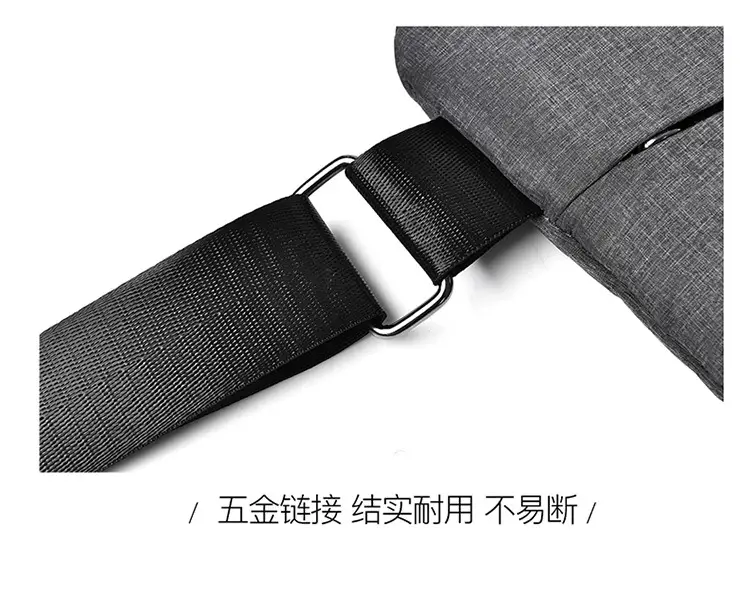 Men's Grey Shoulder Bag Travel Casual Wholesale — feature 21