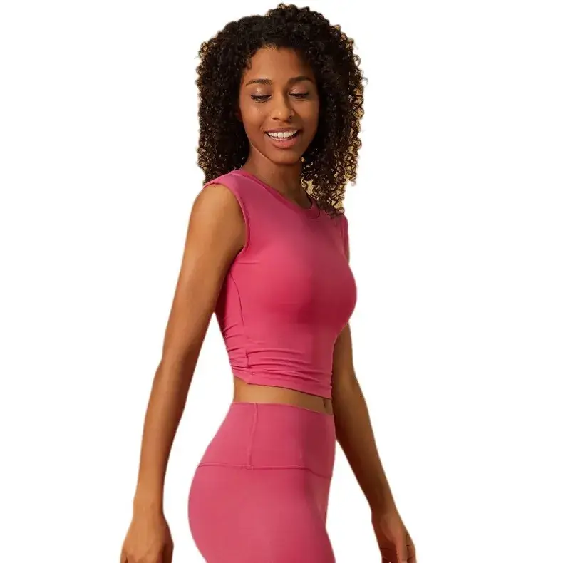 Women's Large Backless Yoga Vest Fixed Chest Pad - Image 10