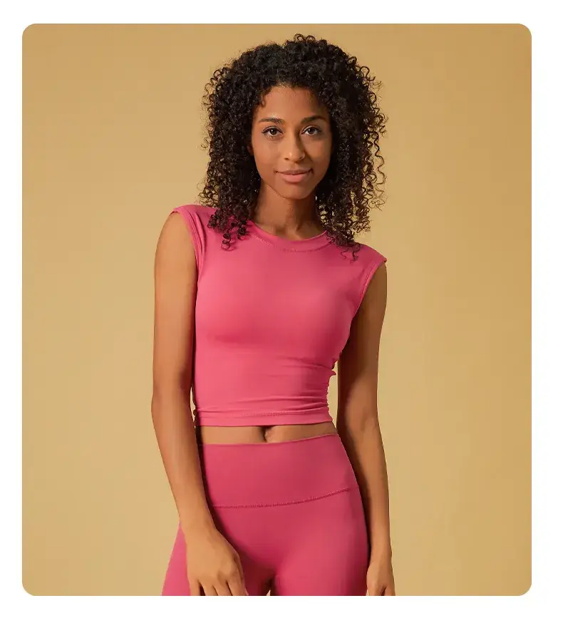 Women's Large Backless Yoga Vest Fixed Chest Pad — feature 10