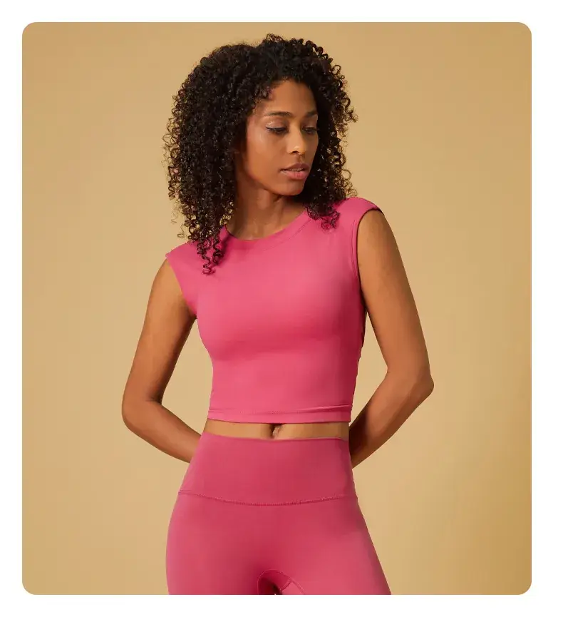 Women's Large Backless Yoga Vest Fixed Chest Pad — feature 9
