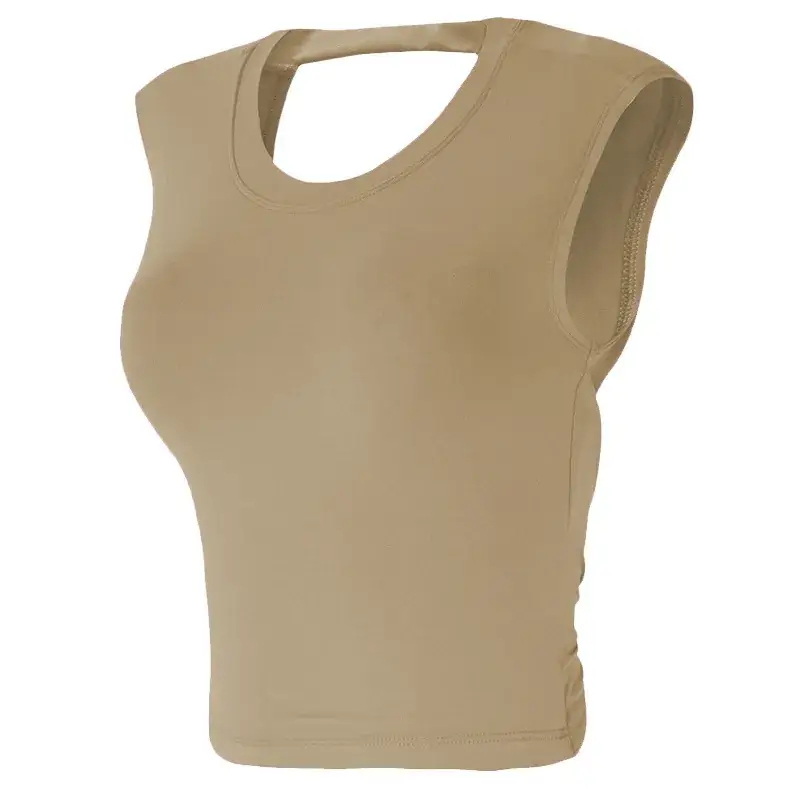 Women's Large Backless Yoga Vest Fixed Chest Pad - Image 3