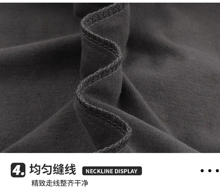 Black Cotton Long Sleeve T-Shirt 180g — feature 23