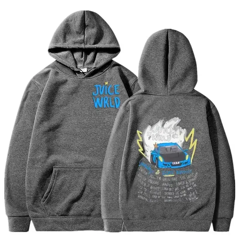 Juice Wild Anime Printed Hoodie Set for Men Women Cream — feature 14