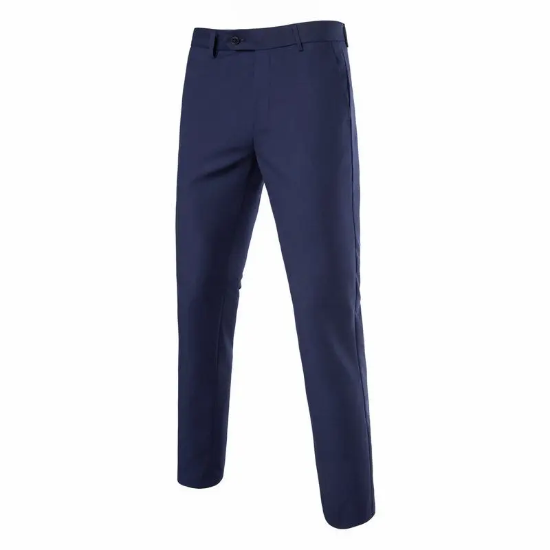 Men Grey Western Trousers Straight Fit Autumn Winter - Image 8