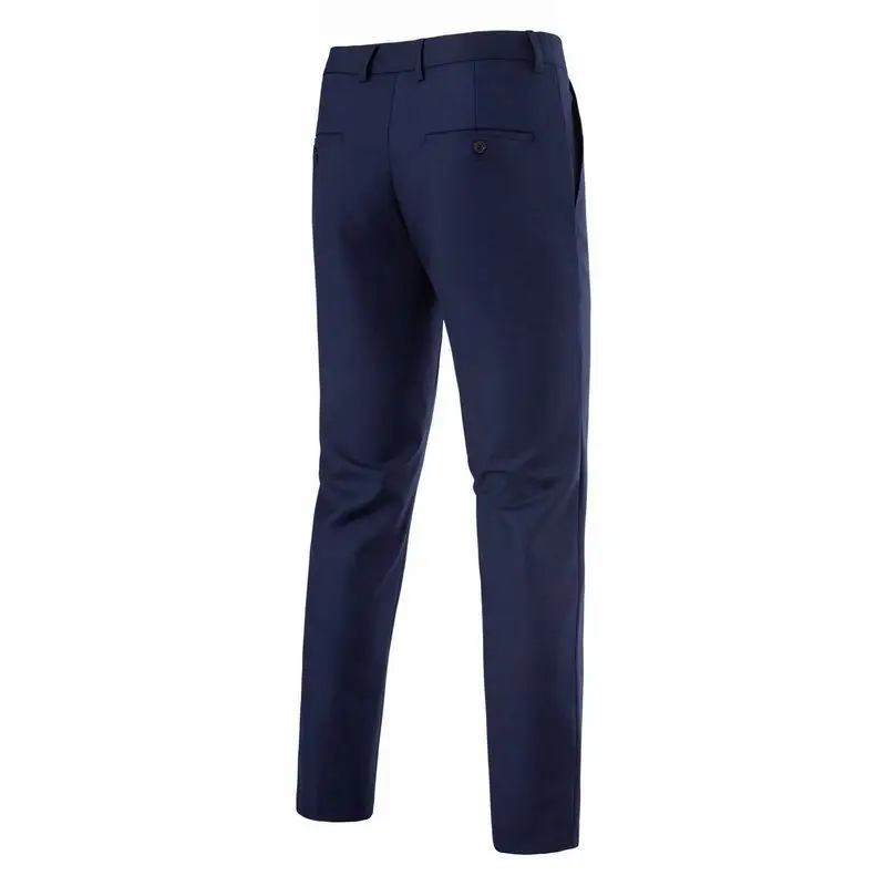 Men Grey Western Trousers Straight Fit Autumn Winter - Image 9