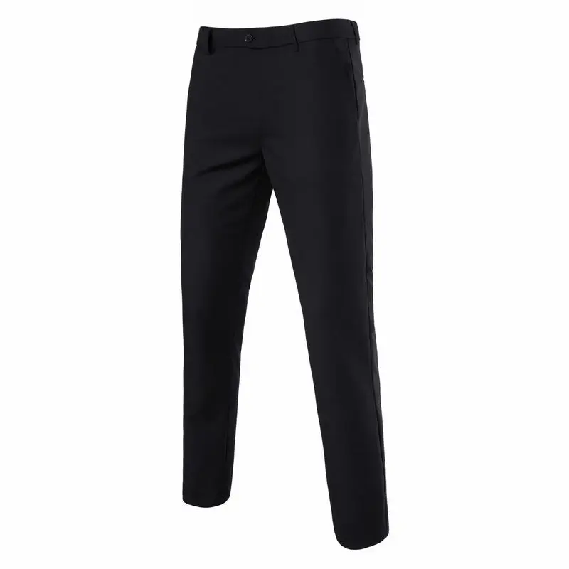 Men Grey Western Trousers Straight Fit Autumn Winter — feature 2