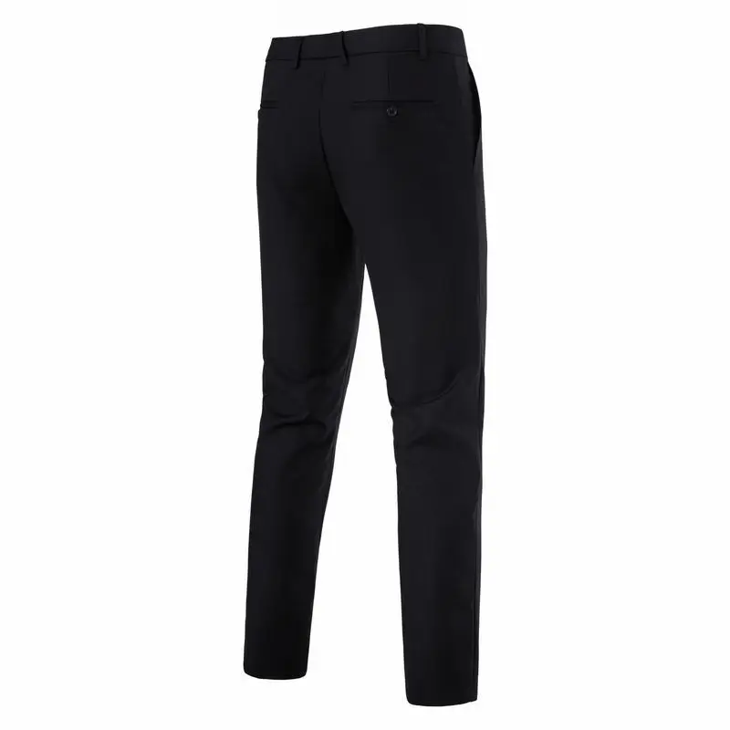 Men Grey Western Trousers Straight Fit Autumn Winter — feature 3