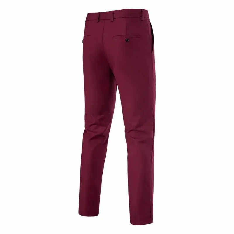 Men Grey Western Trousers Straight Fit Autumn Winter — feature 5