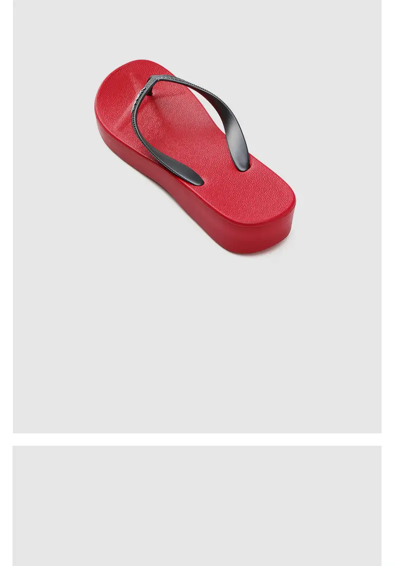 Women Korean Red EVA Casual Flip-Flops — feature 5
