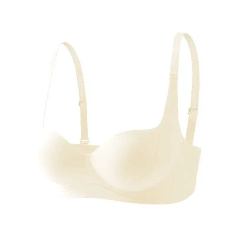 Adjustable Full Cup Anti-Sagging Underwear Women's Cream - Image 9
