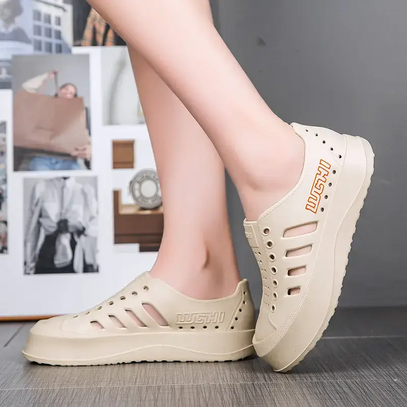 White Croc Sandals for Men Women Summer - Image 2