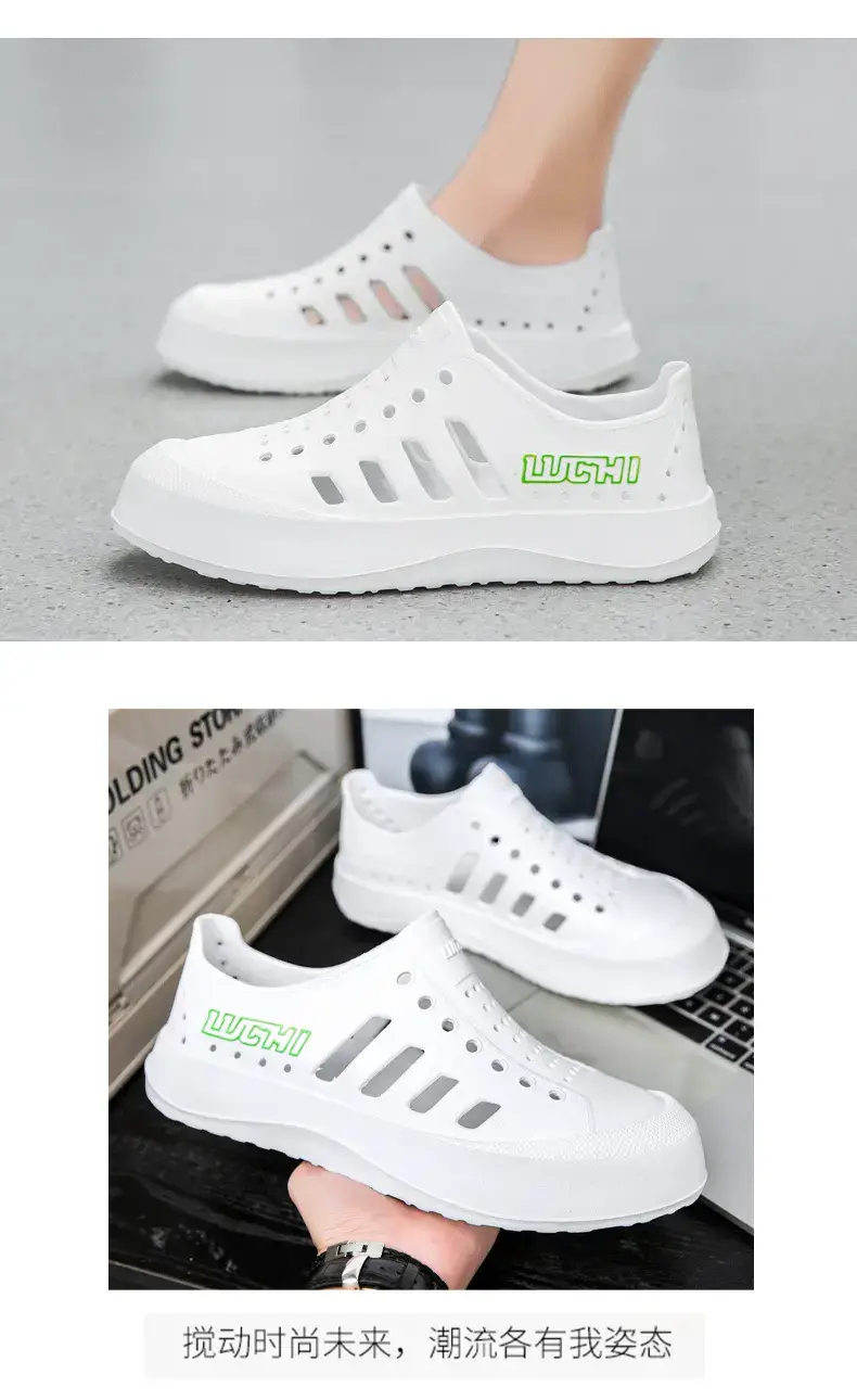 White Croc Sandals for Men Women Summer — feature 10