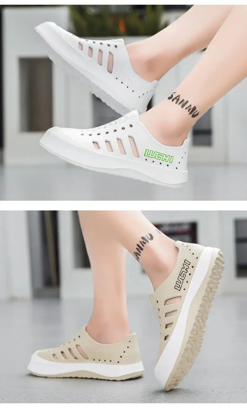 White Croc Sandals for Men Women Summer — feature 11