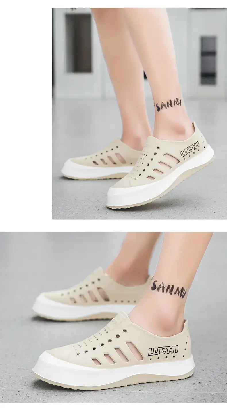 White Croc Sandals for Men Women Summer — feature 12