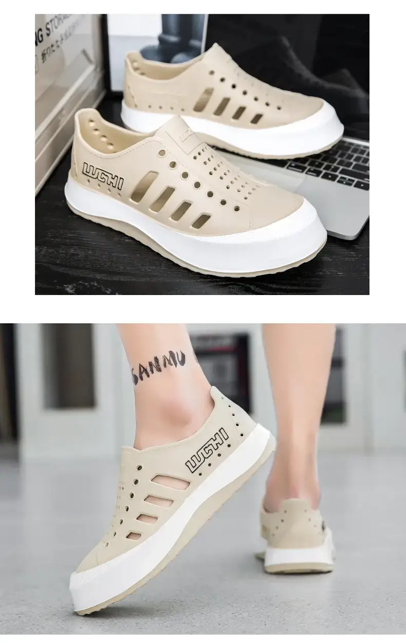 White Croc Sandals for Men Women Summer — feature 13