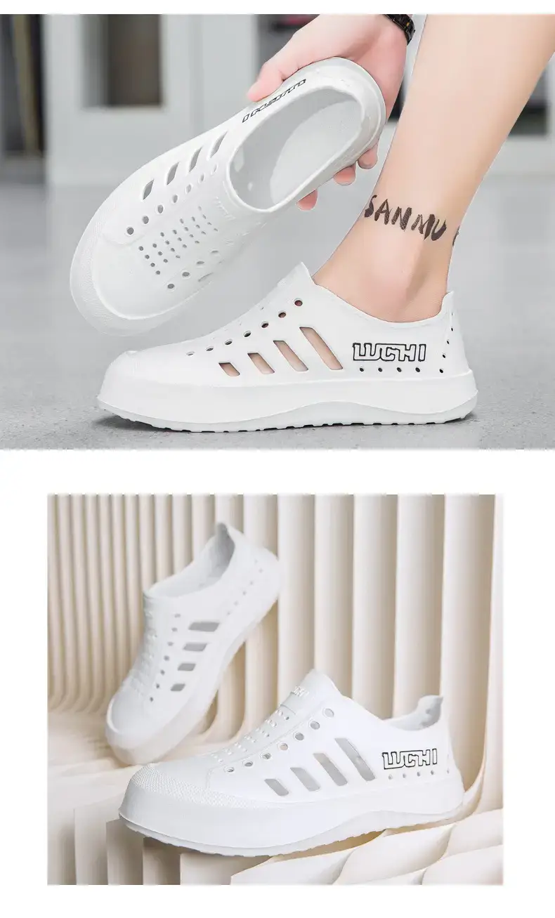 White Croc Sandals for Men Women Summer — feature 15