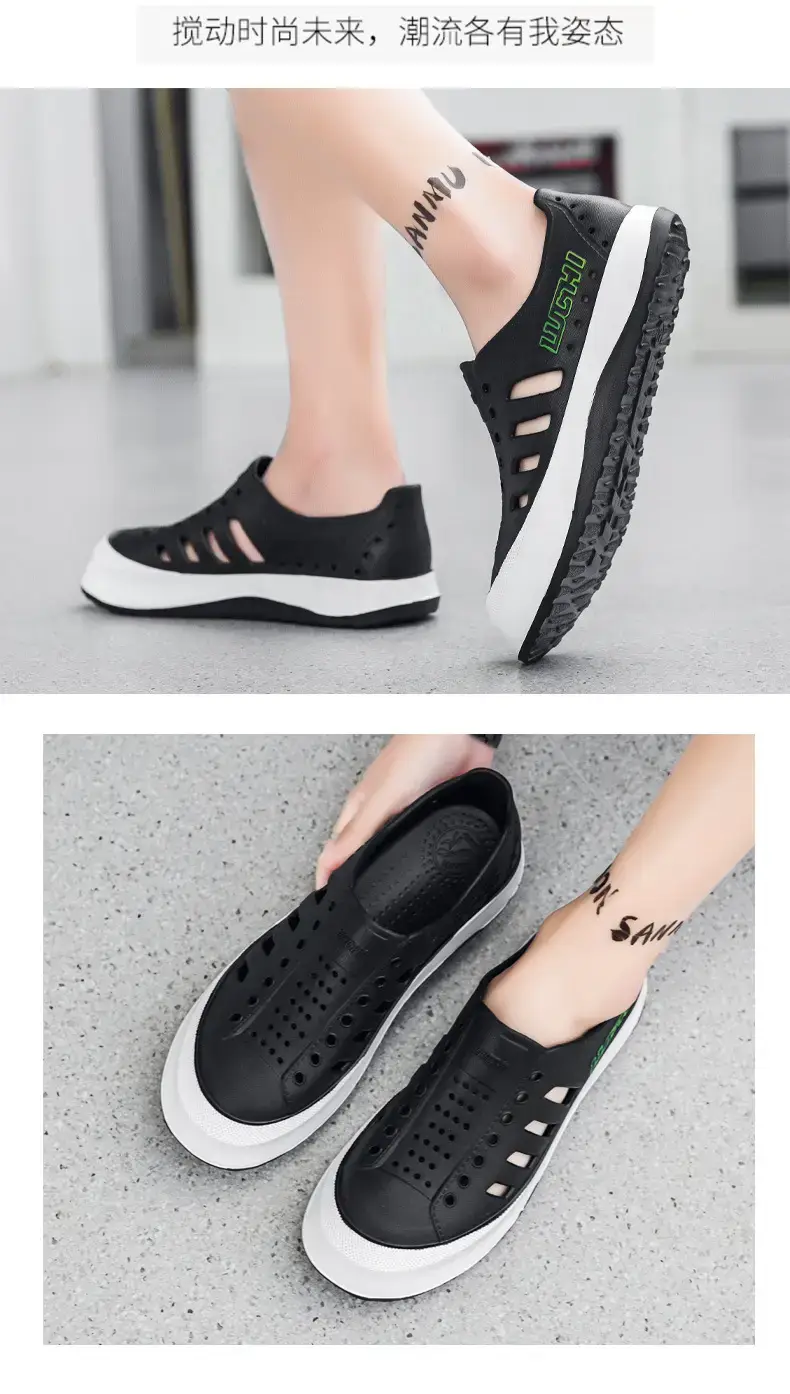 White Croc Sandals for Men Women Summer — feature 7