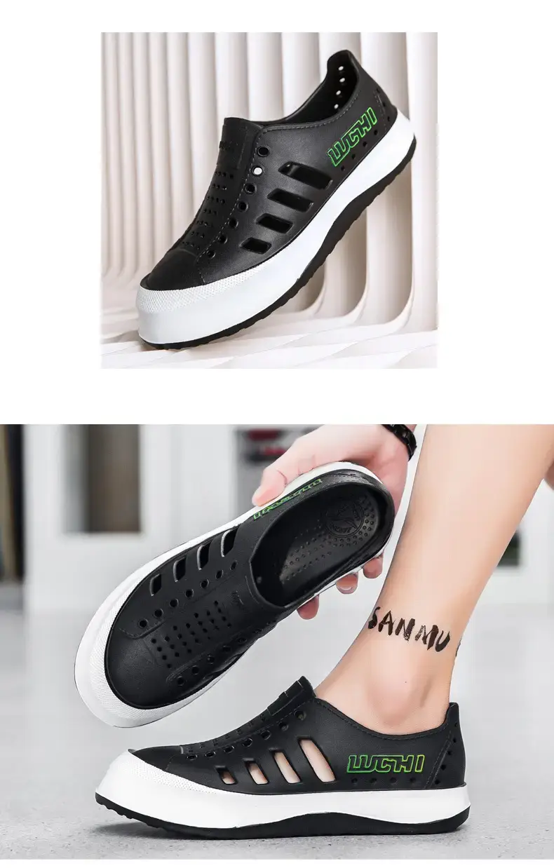 White Croc Sandals for Men Women Summer — feature 8
