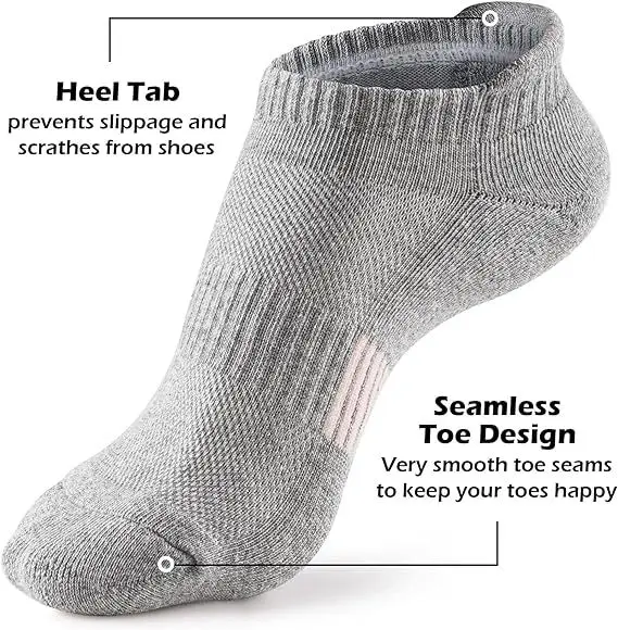 Cross-border in stock socks for men and women with plus size foreign trade wholesale summer mesh breathable socks and ankle running thin — feature 3